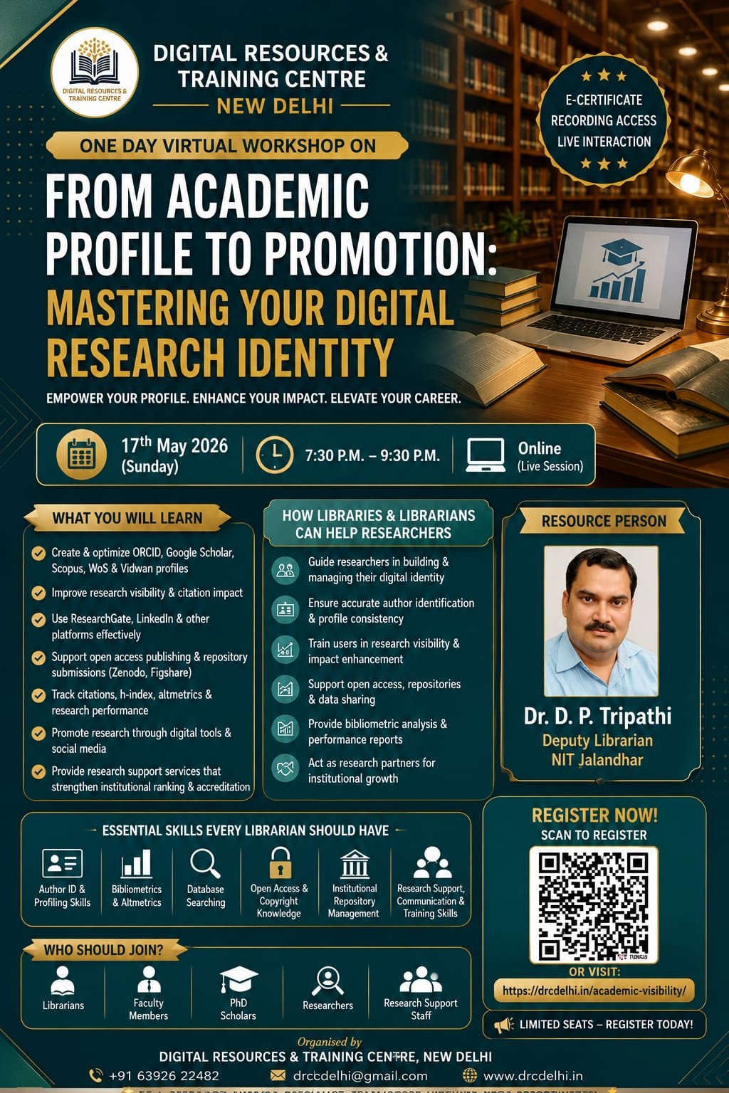 From Academic Profile to Promotion Workshop