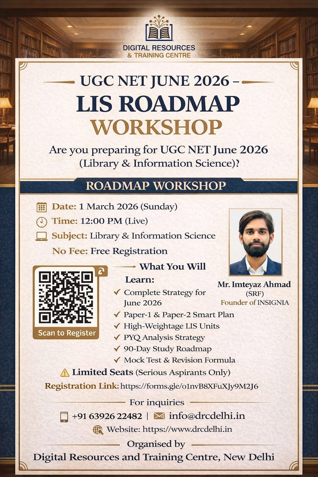 UGC NET LIS Roadmap Workshop