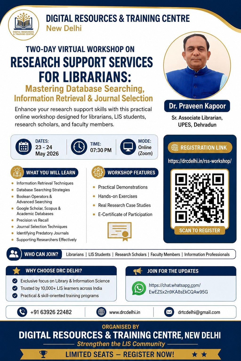 Research Support Services for Librarians Workshop