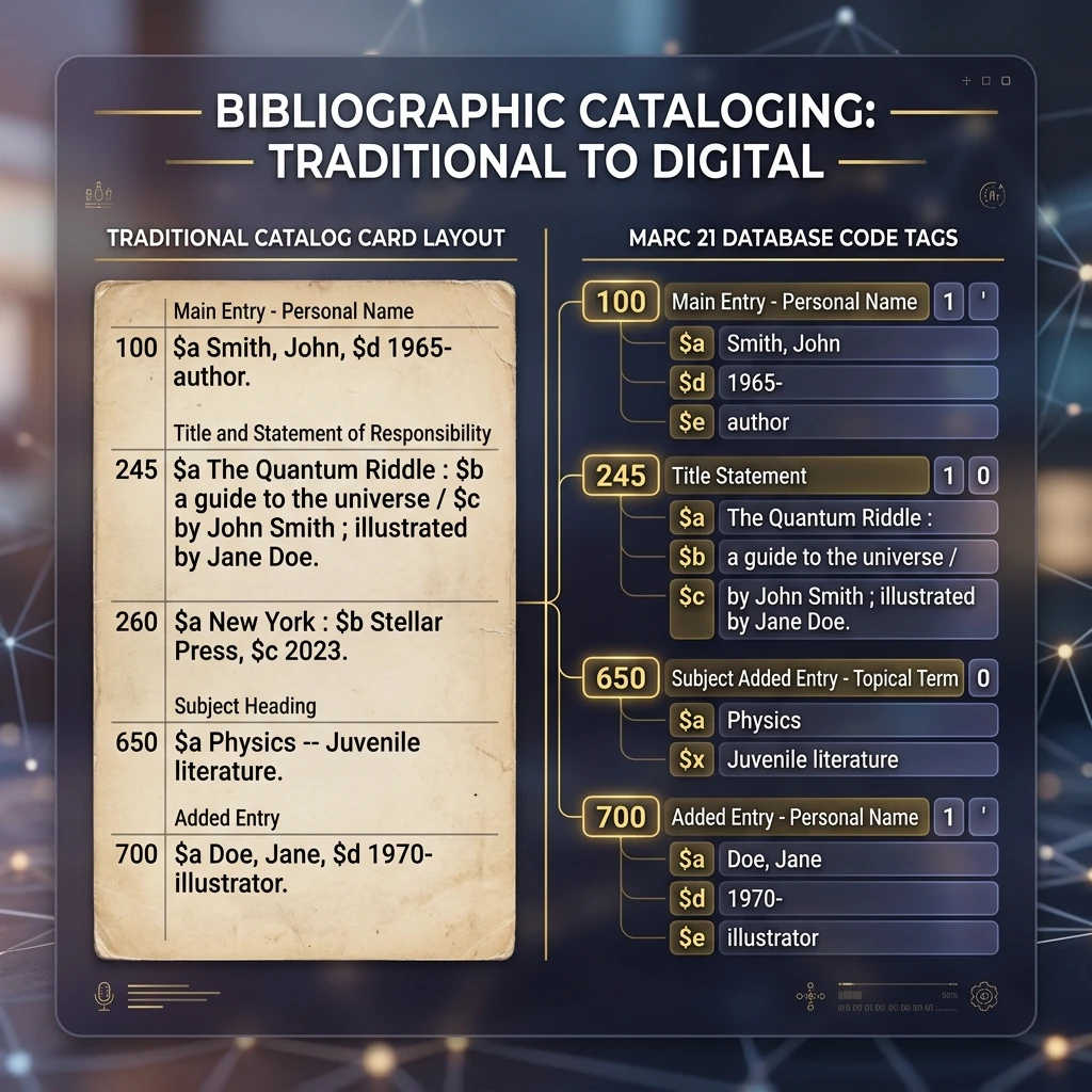 From Physical Cards to Digital MARC 21 Records